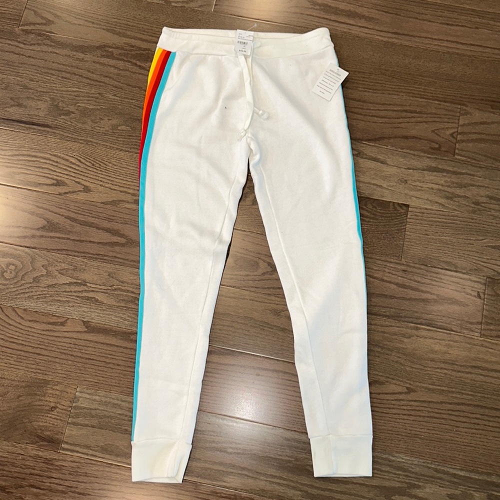 Retro Stripe Burnout Joggers